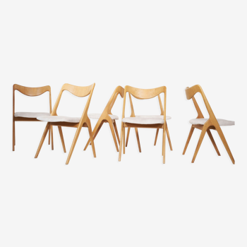 Set of 6 oak chairs by Albin Johansson & Sons 1960