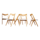 Set of 6 oak chairs by Albin Johansson & sons 1960