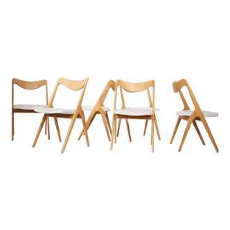 Set of 6 oak chairs by Albin Johansson & Sons 1960