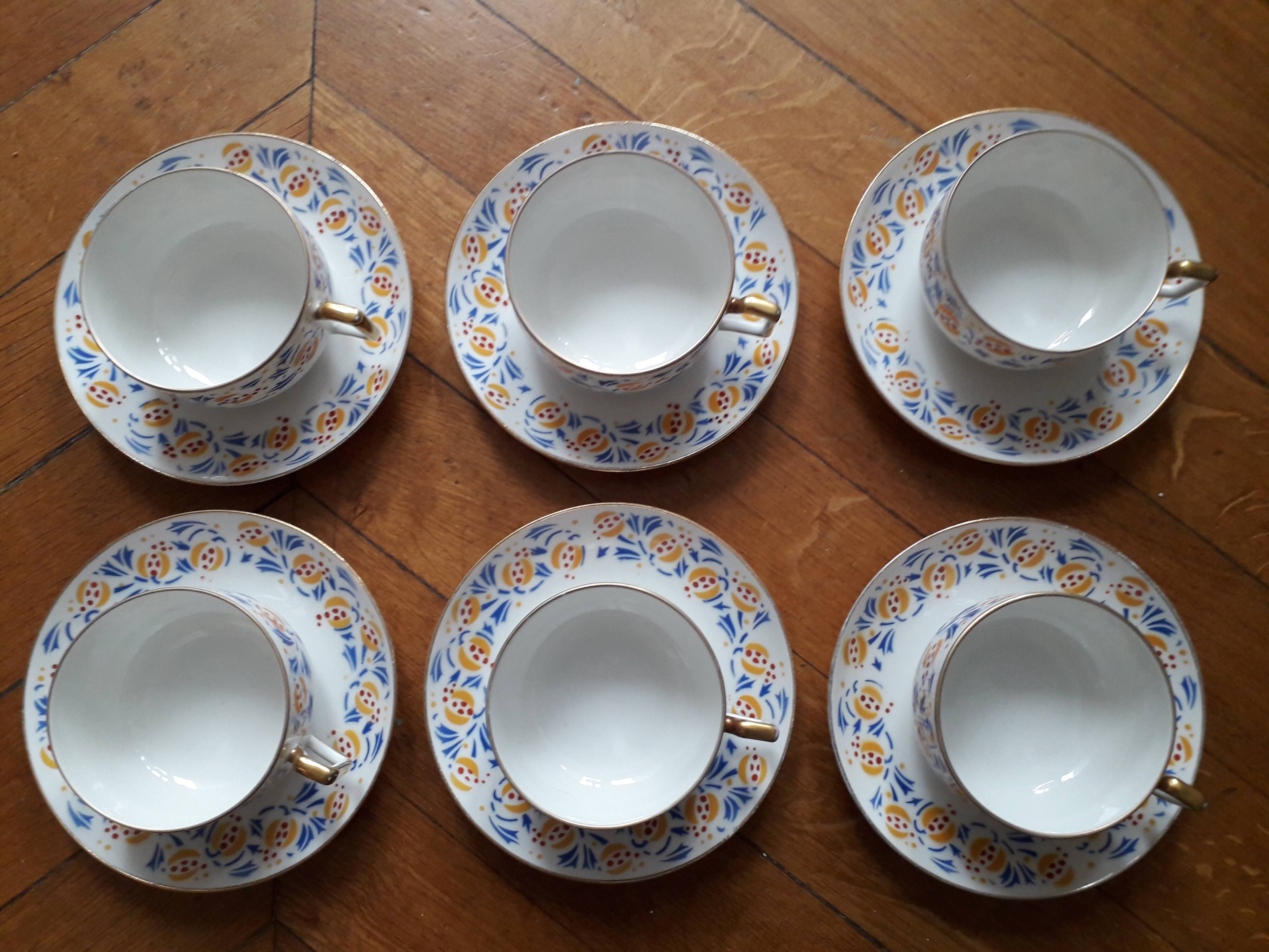 6 cup Limoge tea set from 50 years