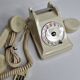 Vintage phone "PTT" in Bakelite, white, from the 60s