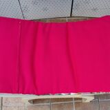 Curule stool in patinated carved wood, Manuel Canovas seat, 60 cm