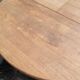 Authentic Scandinavian dining table BAUMANN stripped in teak 1960