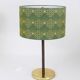 Pair of table lamps or accent lamps in brass and leather by J.T. Kalmar, Mid-Century, Austria, 1960s.