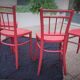 4 antique thonet bistro chairs made in czechoslovakia, years: 1922-1940.