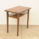 Mid-century walnut coffee table, wooden living room table, 1950s