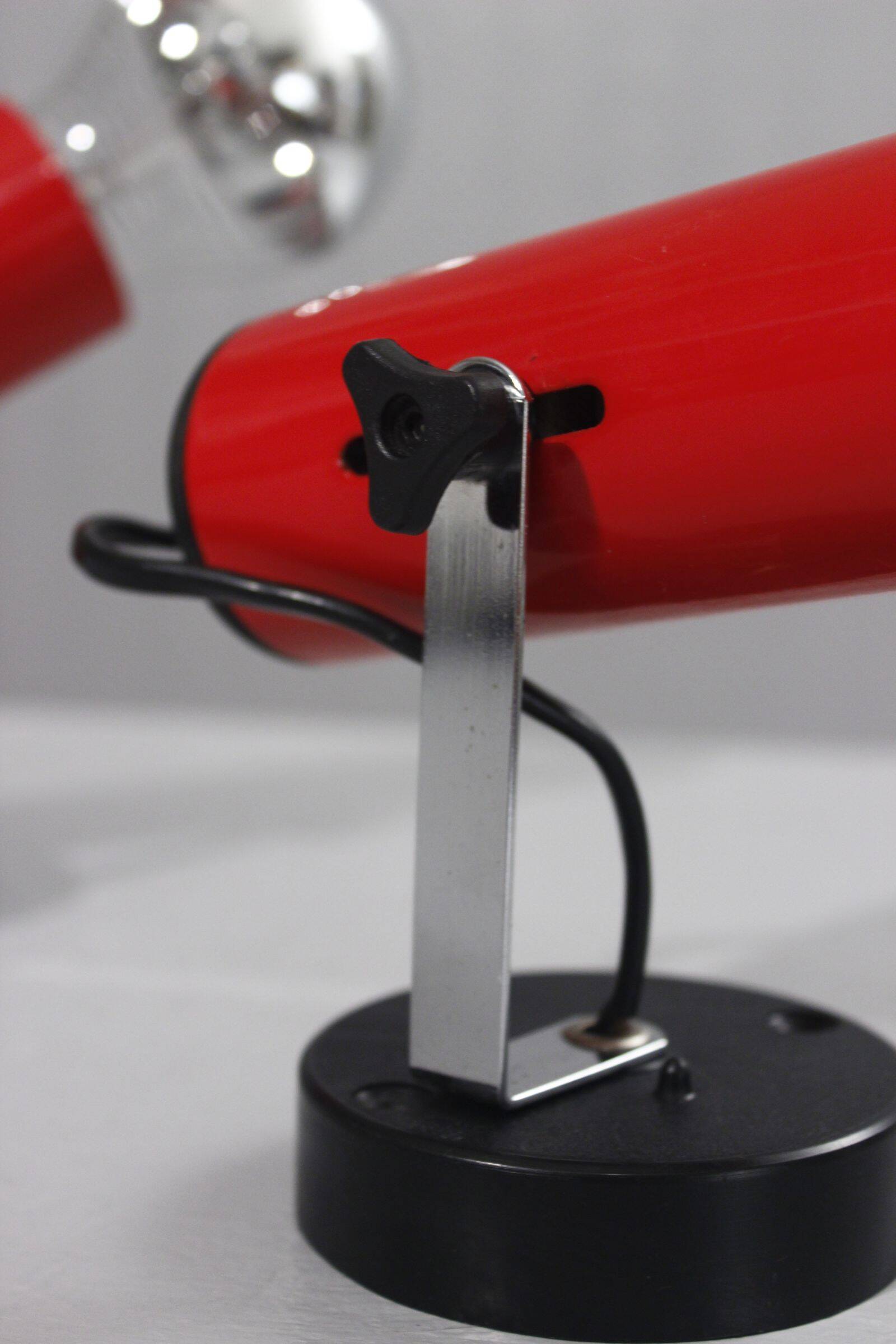 Pair of adjustable wall spotlights vintage design 1970s