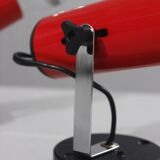 Pair of adjustable wall spotlights vintage design 1970s