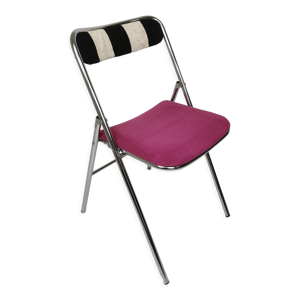 Chaise pliante chromée