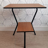 Vintage side table double tubular tops