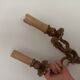 Brass candlestick wall lamps