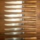 Lot de 10 couteaux manche en corne