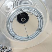 Holophane art deco glass pendant light