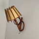 Rattan wall lamp 50s sognot 50's rattan wall light