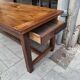 Large farmhouse table in walnut.