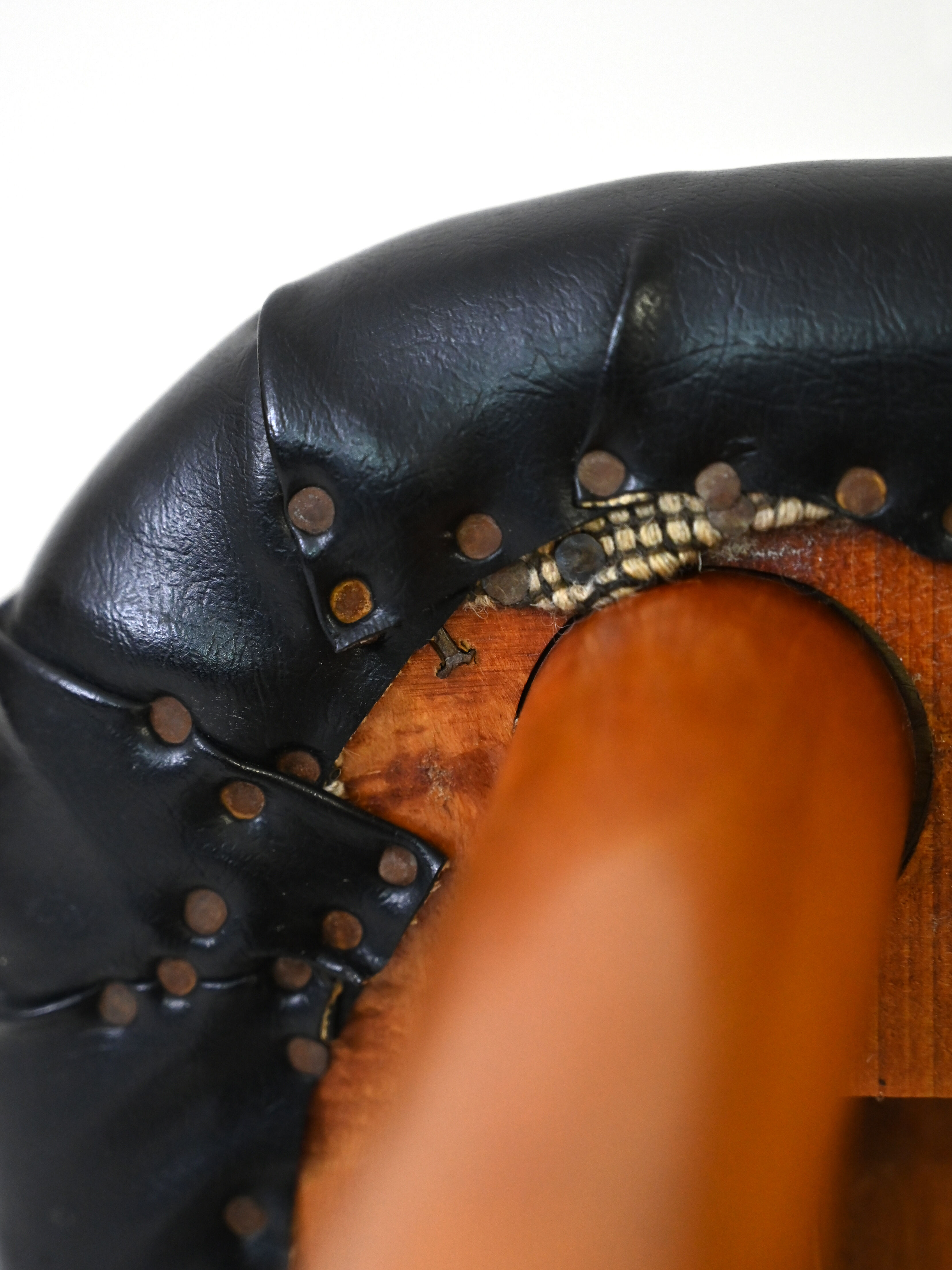 Scandinavian vintage black leather chair