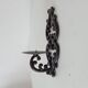 Antique wall candle holder in enamelled cast iron