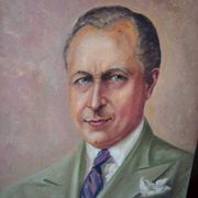 Lot of two oil portraits from the early 20th century by Laurent Delhief