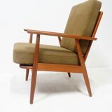 Scandinavian armchair in solid teak