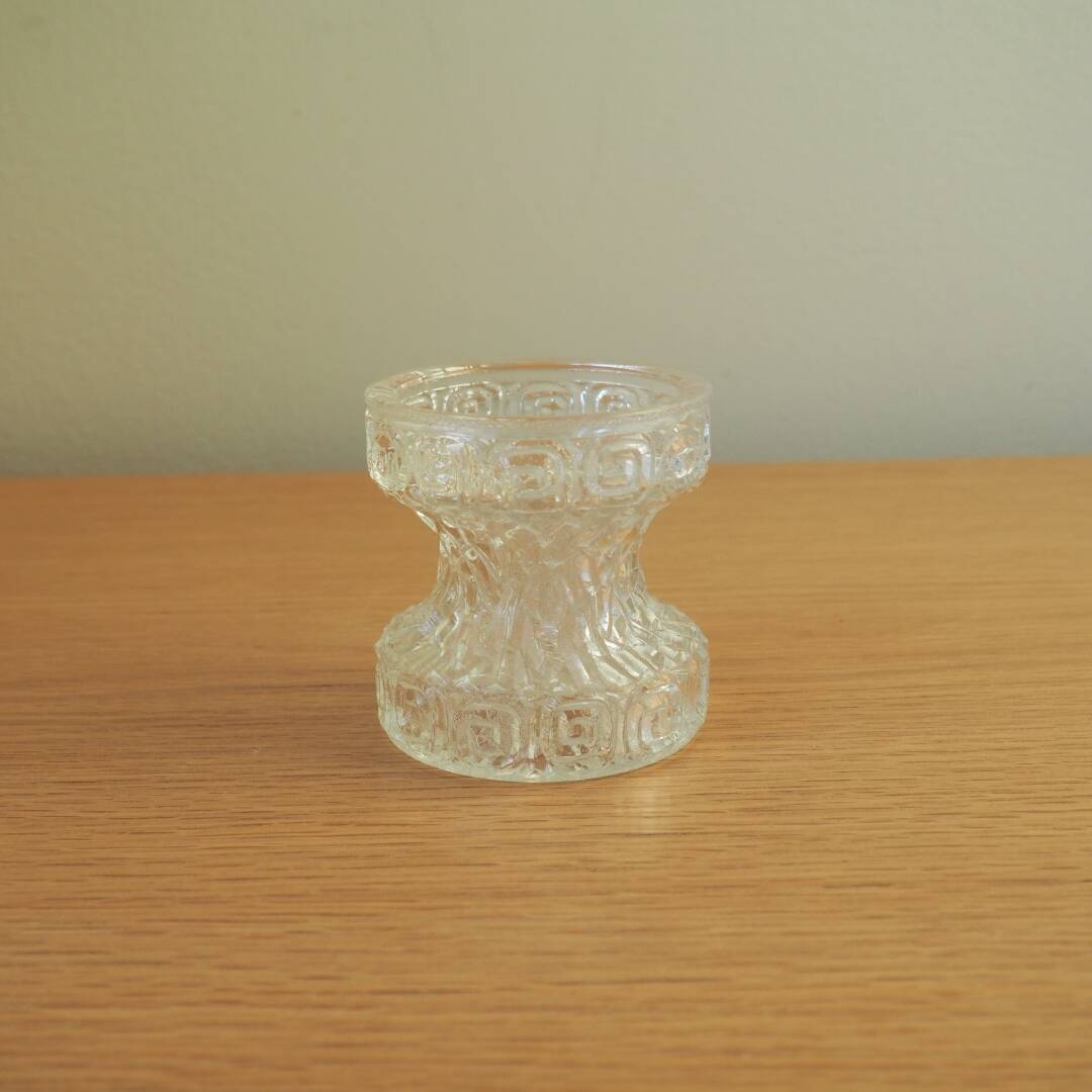 1970S Oberglas 'Carnival' Vase With Greek Pattern
