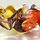 Large Polychrome Murano Glass Ashtray / Vide-Poche attr. to Toso, Italy