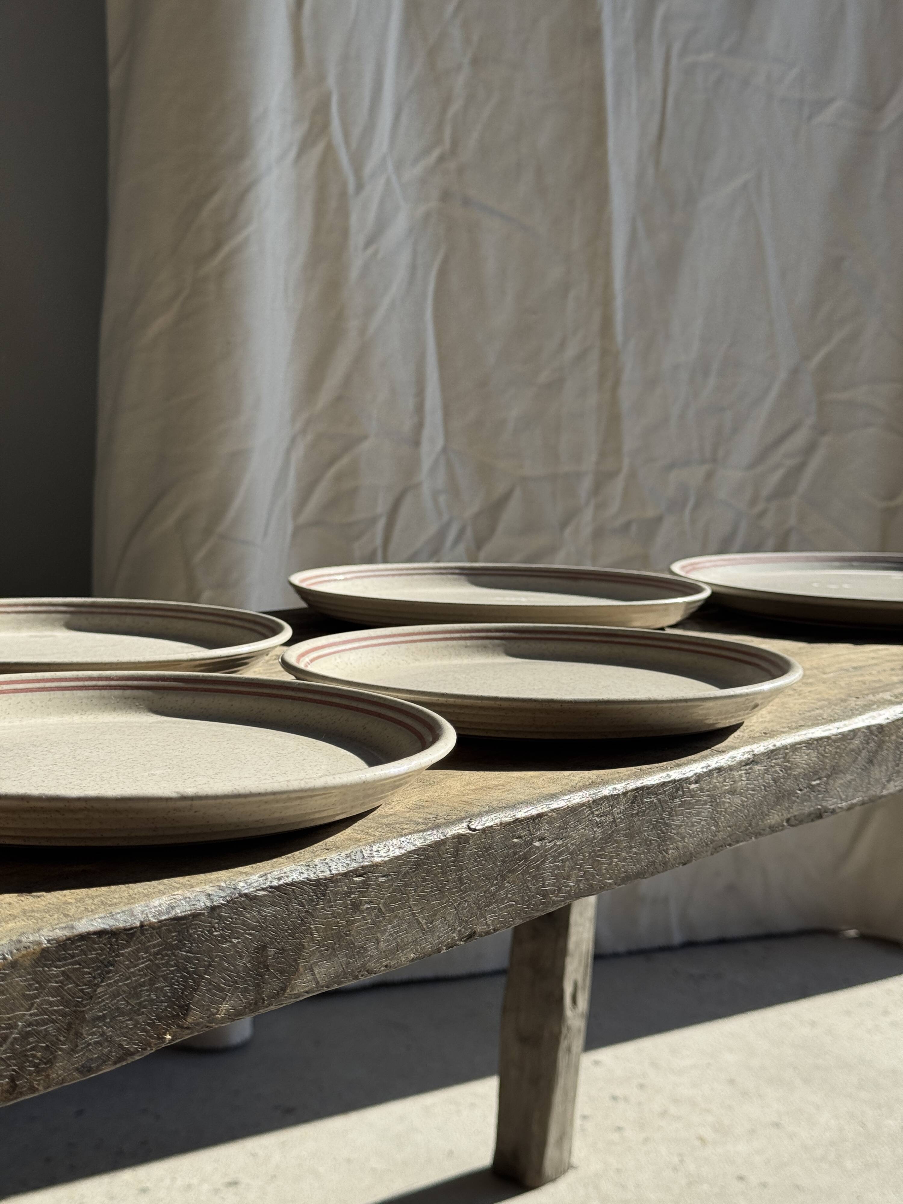 Lunéville table service Art Workshop 8 plates and 2 serving dishes