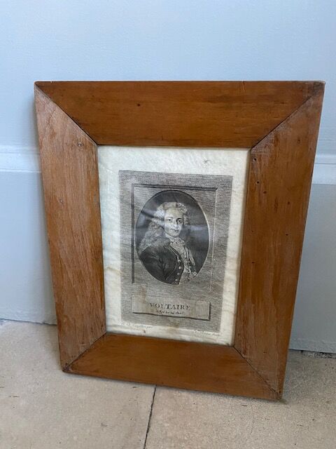 Voltaire engraving frame