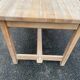 Renovated extendable farmhouse dining table in solid oak, 1950, 200cm.