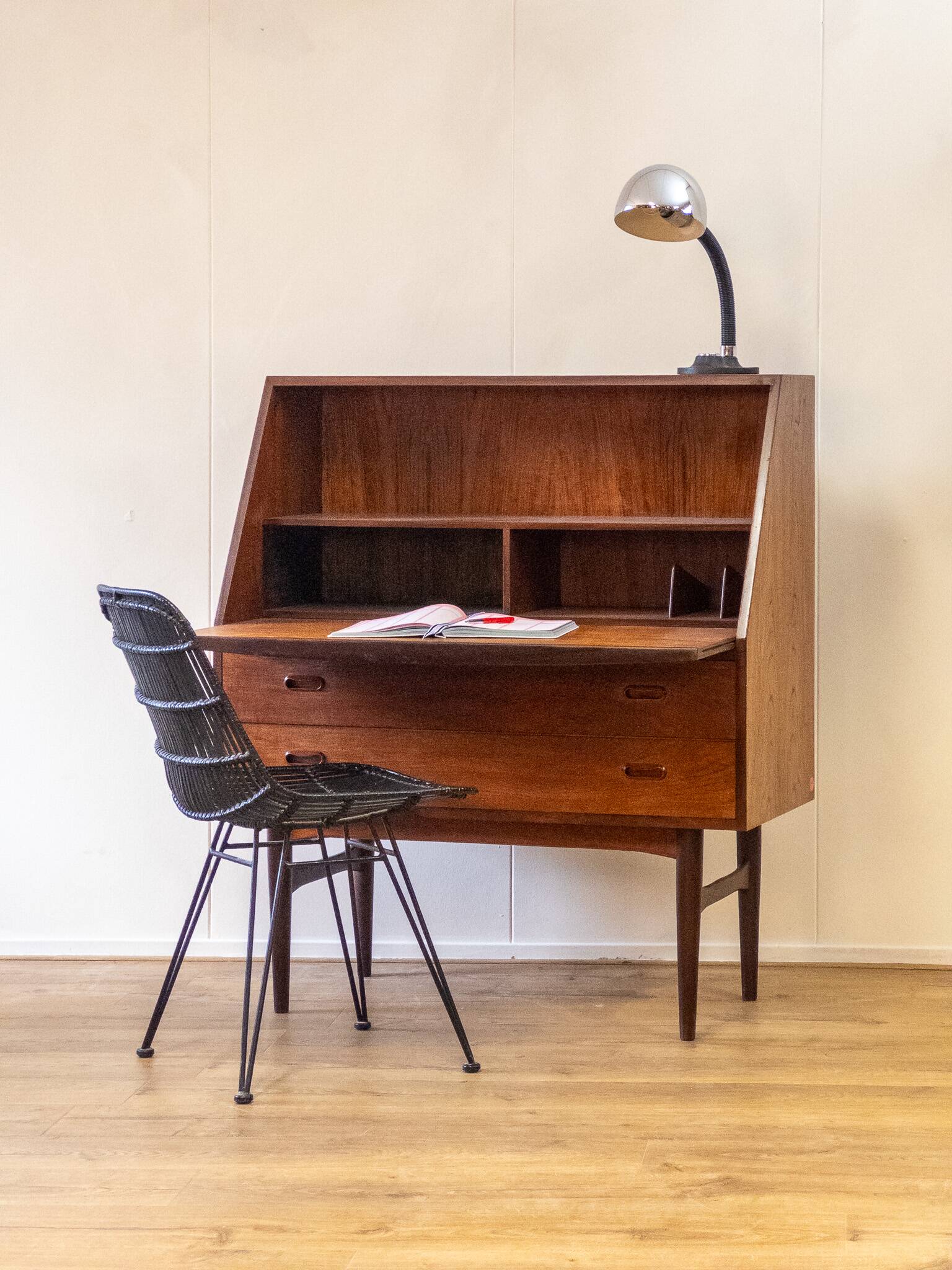 Mid century secretaire desk
