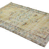 Anatolian handmade vintage rug 250 cm x 163 cm