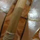 Suspension nacre et bambou