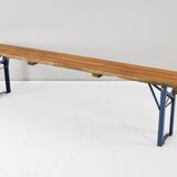 German Folding Garden or Picnic Vintage Table and Benches 70s