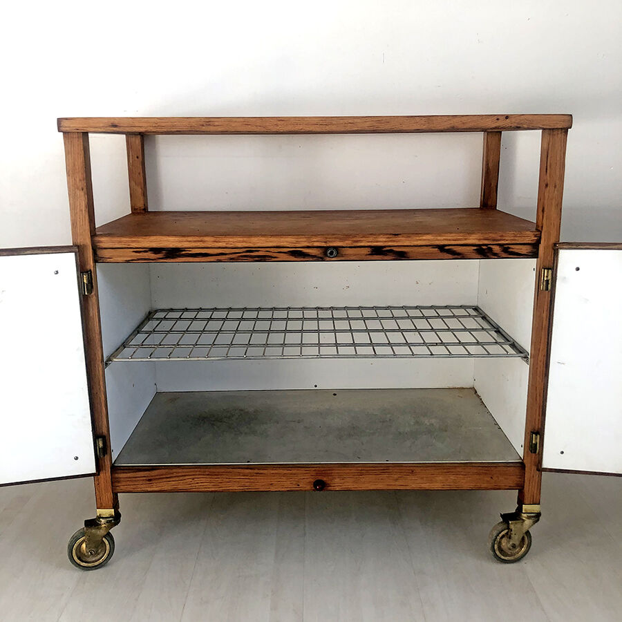 Vintage serving table 60