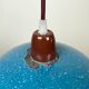 Industrial Factory Blue Enamel Ceiling Lamp, 1960s