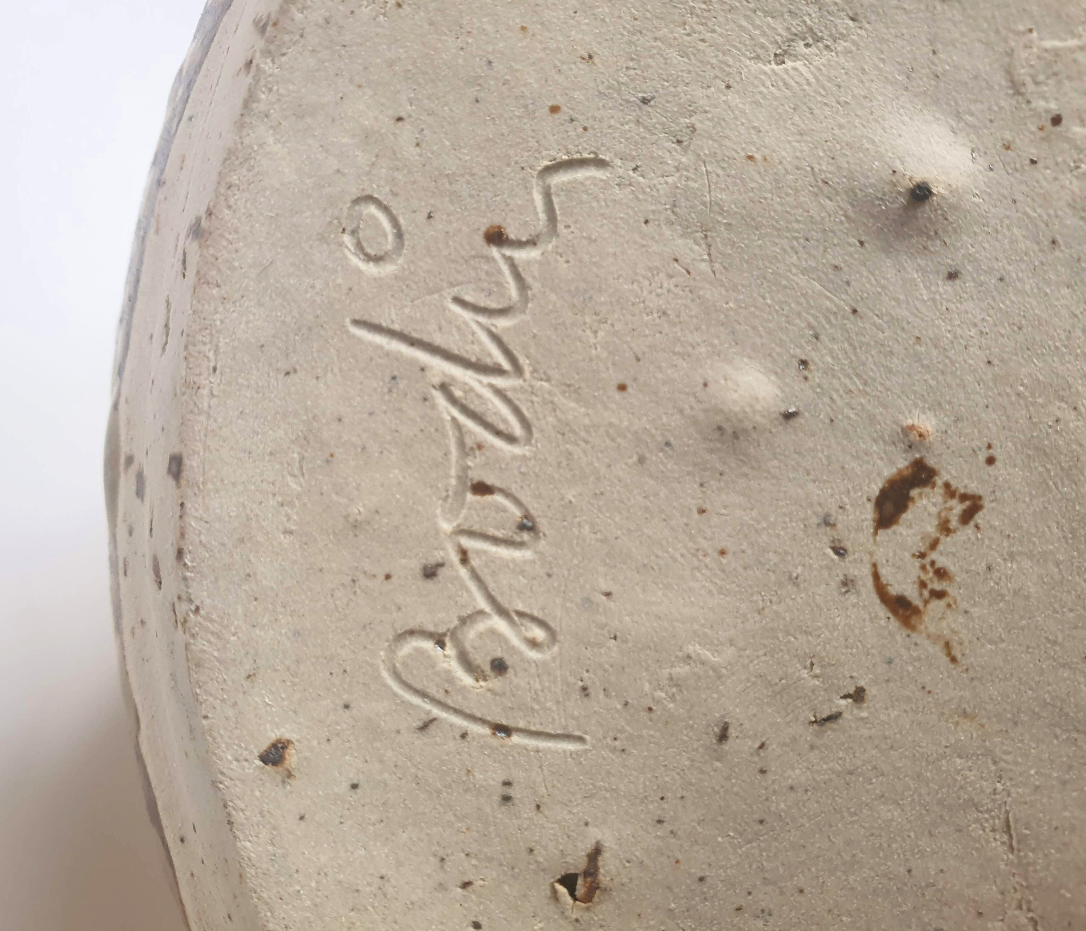 Sandstone pan by André Bodin La Borne