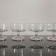 Set of 6 glasses of champagne Cavalier Luminarc transparent vintage 70'S