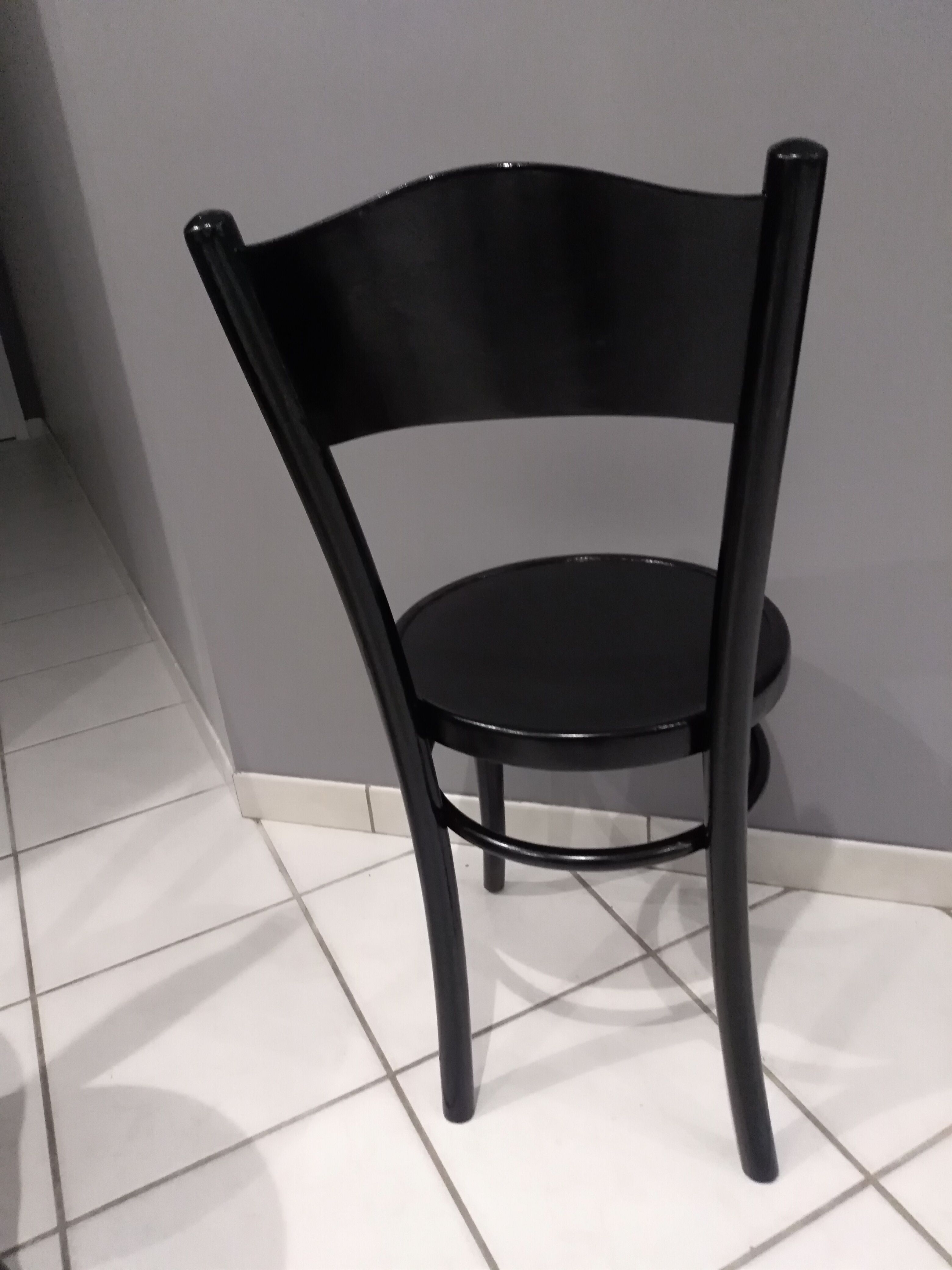 Table Bistro marble and 4 chairs Baumann