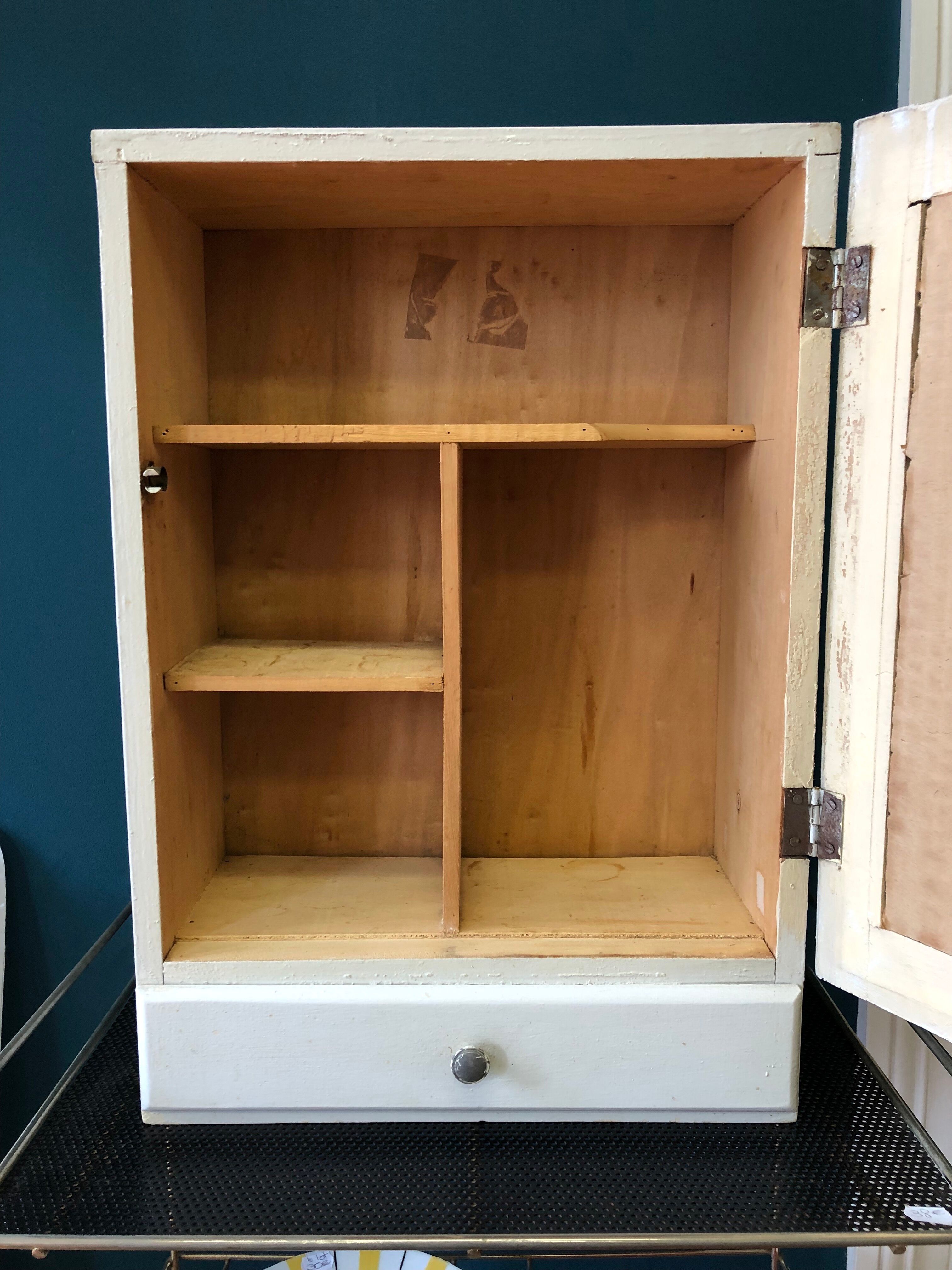 Wooden medicine cabinet