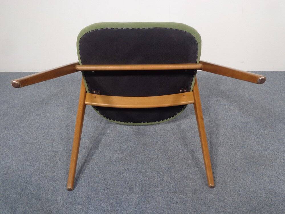 Beech chair in green, 1960s