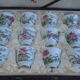 Old luxury chinese box, 12 porcelain bowls
