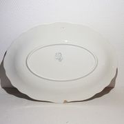Oval dish of the earthenware factory of St amand Regency model, iron earth