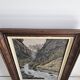 Oil on Canvas Painting Landscape Gorges of Queyras Hautes Alpes signed V Pida