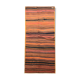 Vintage persian kilim rug- handmade oriental flat-weave rug- 125x363cm