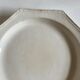 Set of 4 plates Creil and Montereau octagonal pearls Directoire 1800