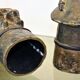 Pair of Mexican Pre-Columbian Style Bronze Candlesticks, 20th Century