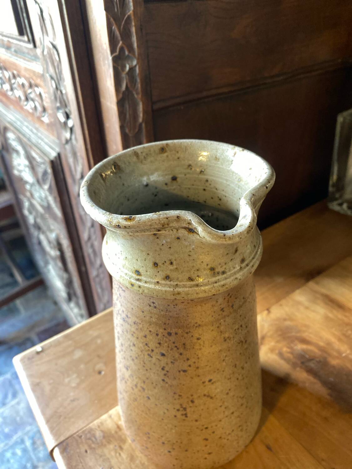 Jacques Villain stoneware pitcher