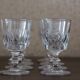 Small crystal wine glasses
