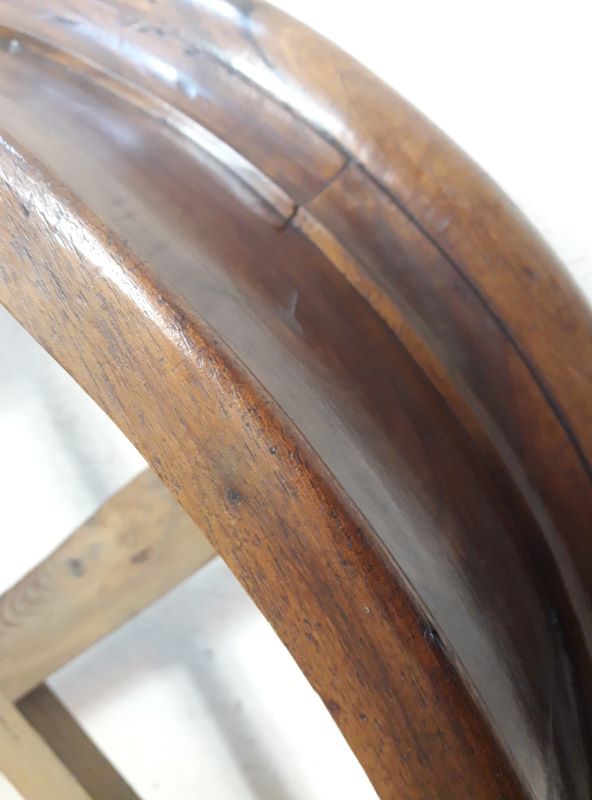 Bed sky, canopy in solid walnut XIX°