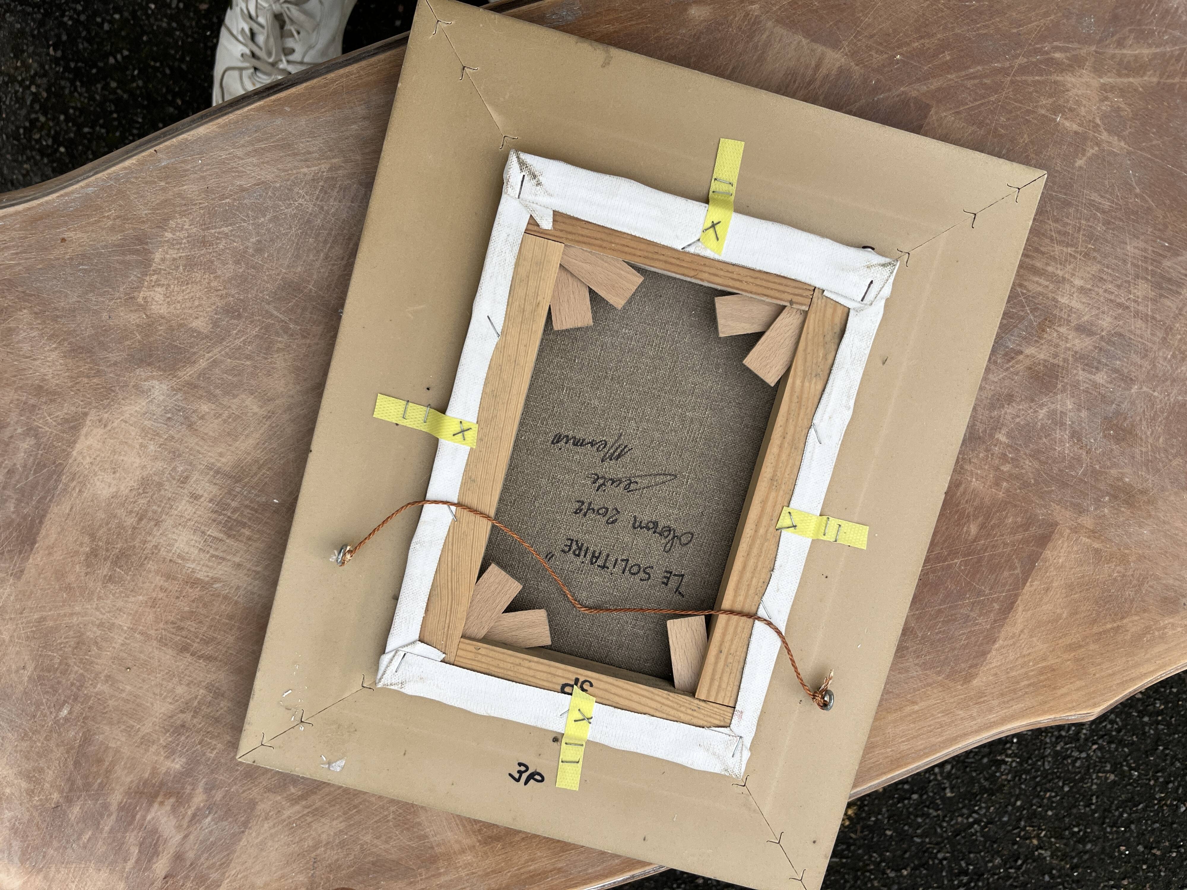 Marine Painting, Boat on the Beach cecile mesmin