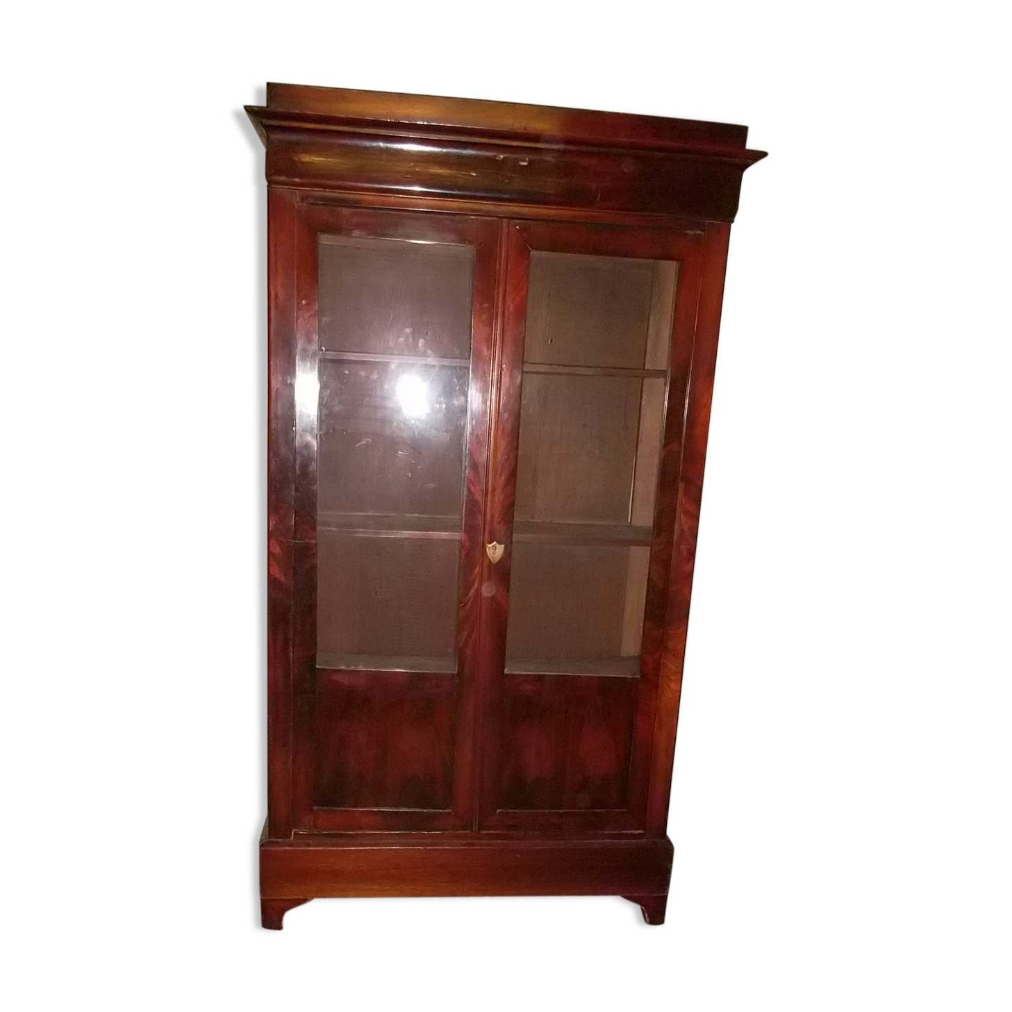 Small showcase Louis Philippe mahogany